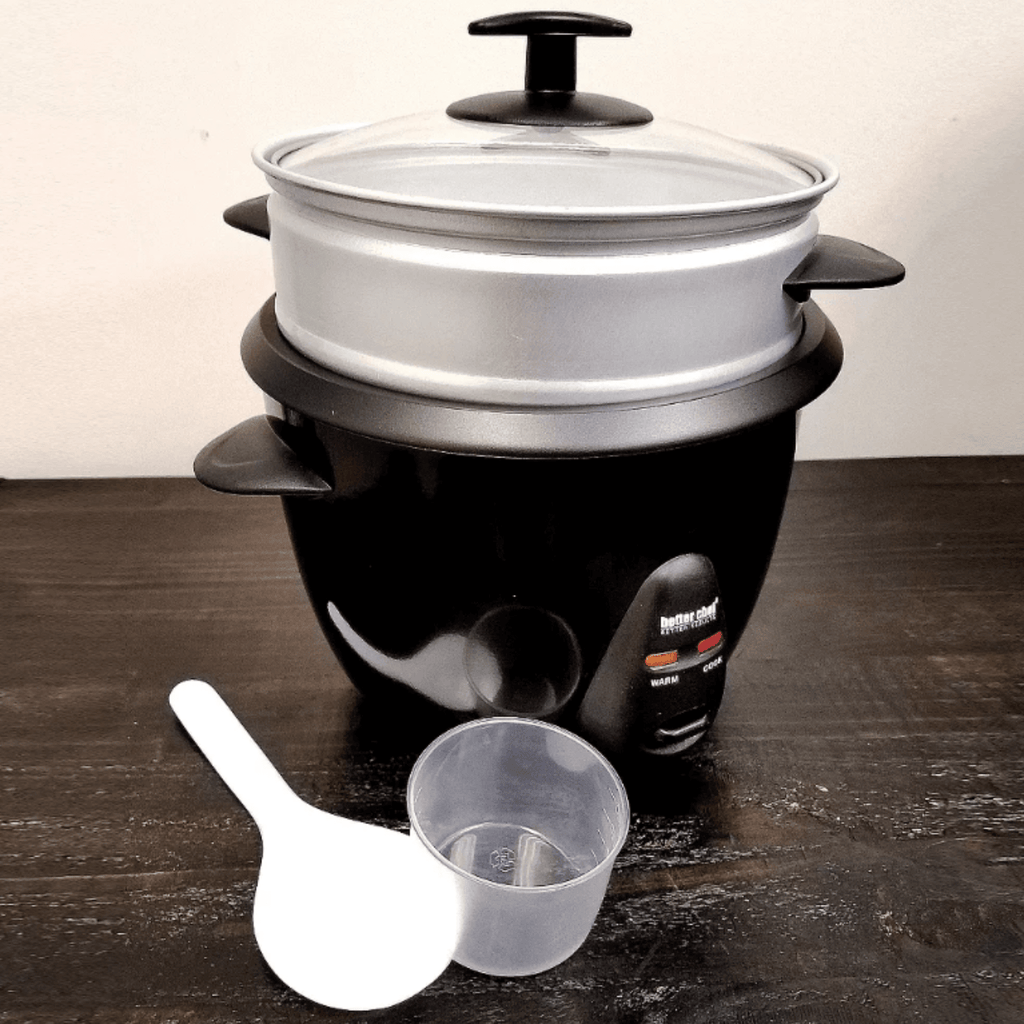 Better Chef Rice Cooker with Steamer and Non-Stick Pot