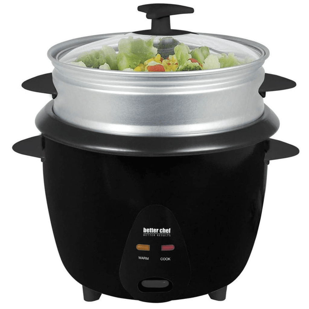 Better Chef Rice Cooker with Steamer and Non-Stick Pot