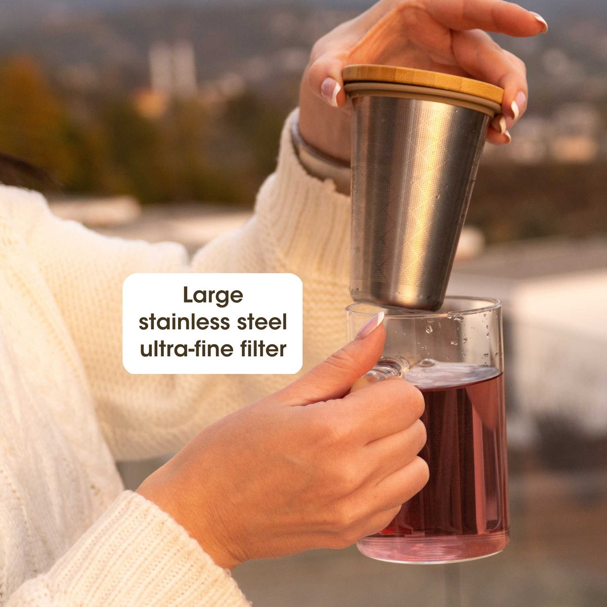 Glass & Stainless Steel Tea Infuser