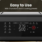 Chefman 6-in-1 Air Fryer Oven with Digital Timer, Touchscreen, and 12 Presets