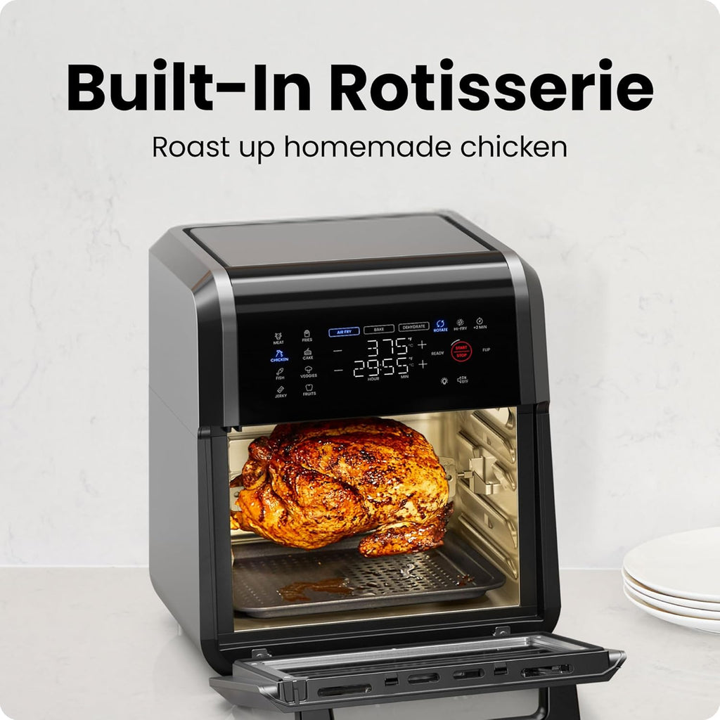 Chefman 6-in-1 Air Fryer Oven with Digital Timer, Touchscreen, and 12 Presets