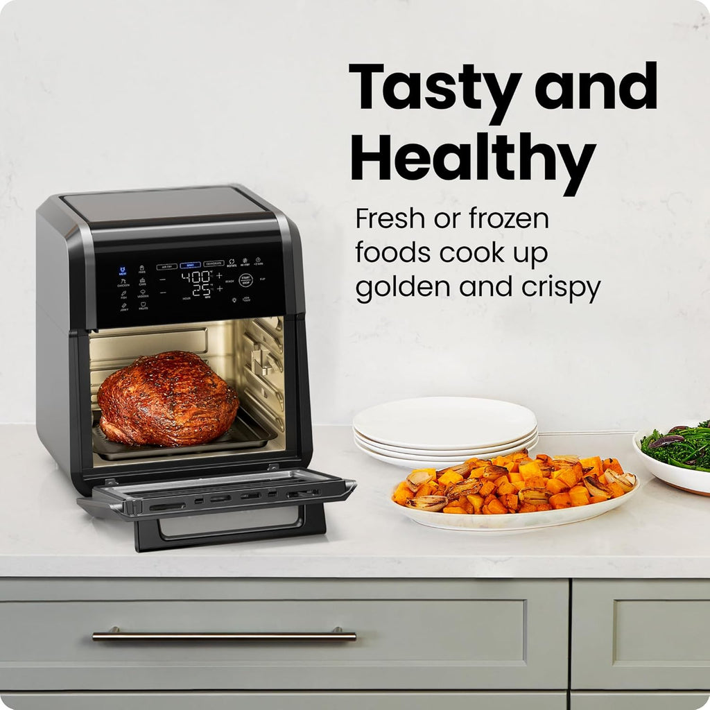 Chefman 6-in-1 Air Fryer Oven with Digital Timer, Touchscreen, and 12 Presets