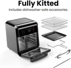 Chefman 6-in-1 Air Fryer Oven with Digital Timer, Touchscreen, and 12 Presets