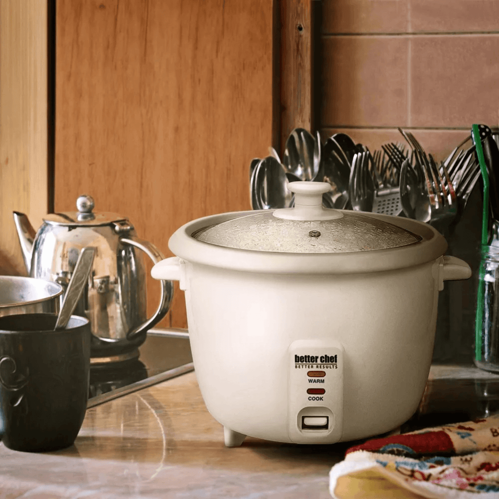 Better Chef Rice Cooker with Measuring Cup and Paddle