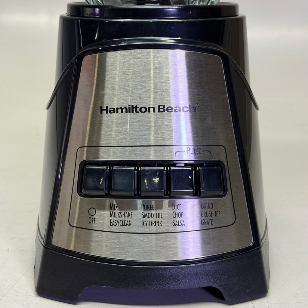 HAMILTON BEACH Power Elite Blender With 40 Oz Glass Jar 9"H Clear 58148G