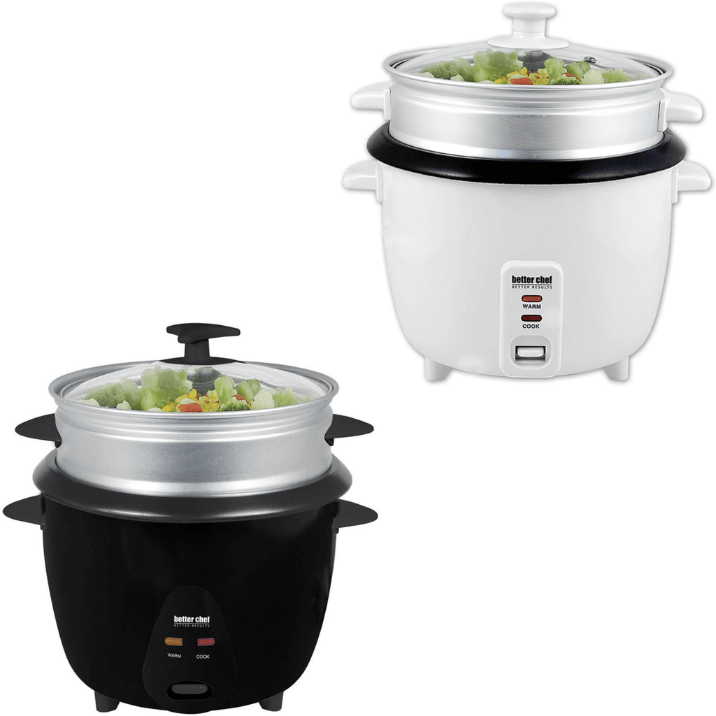 Better Chef Rice Cooker with Steamer and Non-Stick Pot