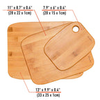 Bamboo Chopping Board- 3 Pack