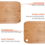 Bamboo Chopping Board- 3 Pack
