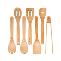 Bamboo Kitchen Utensils Set for Nonstick Cookware- 7 Pack