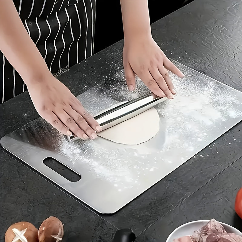 Stainless Steel Cutting Board Set Non-Slip Anti-Bacterial Kitchen Boards- 3 Pack