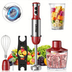 5-in-1 Handheld Stick Blender/Immersion Mixer/Whisk/Chopper Kitchen Set
