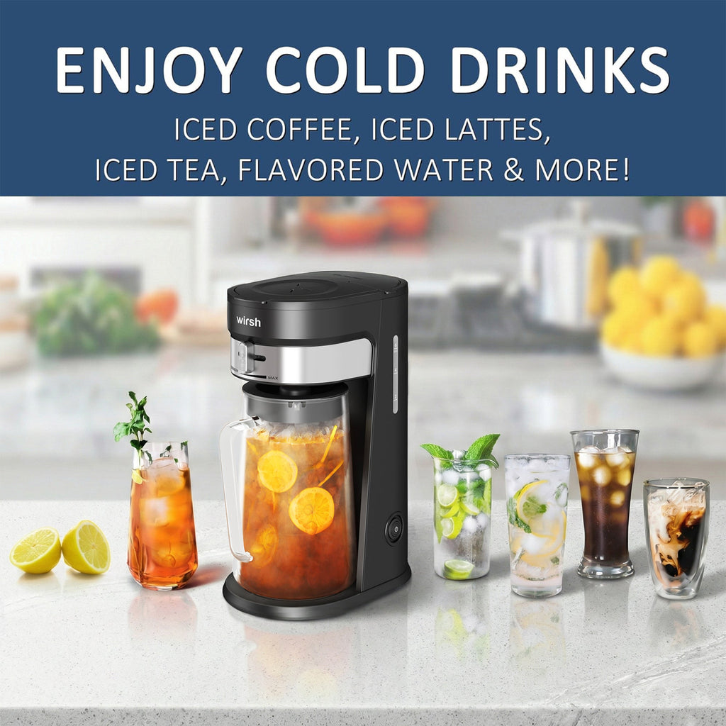 Wirsh Iced Coffee & Tea Maker with 3-Quart Pitcher