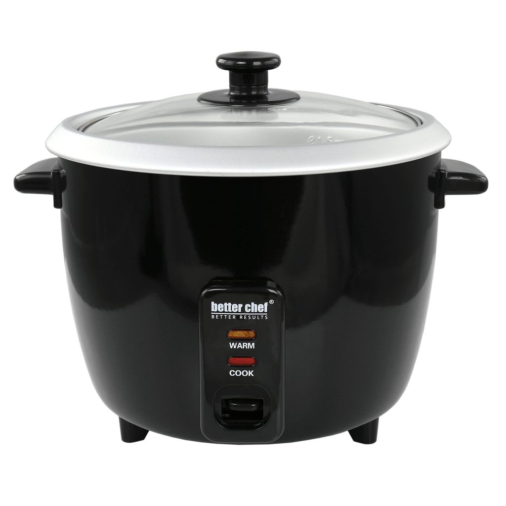 Better Chef Rice Cooker with Measuring Cup and Paddle