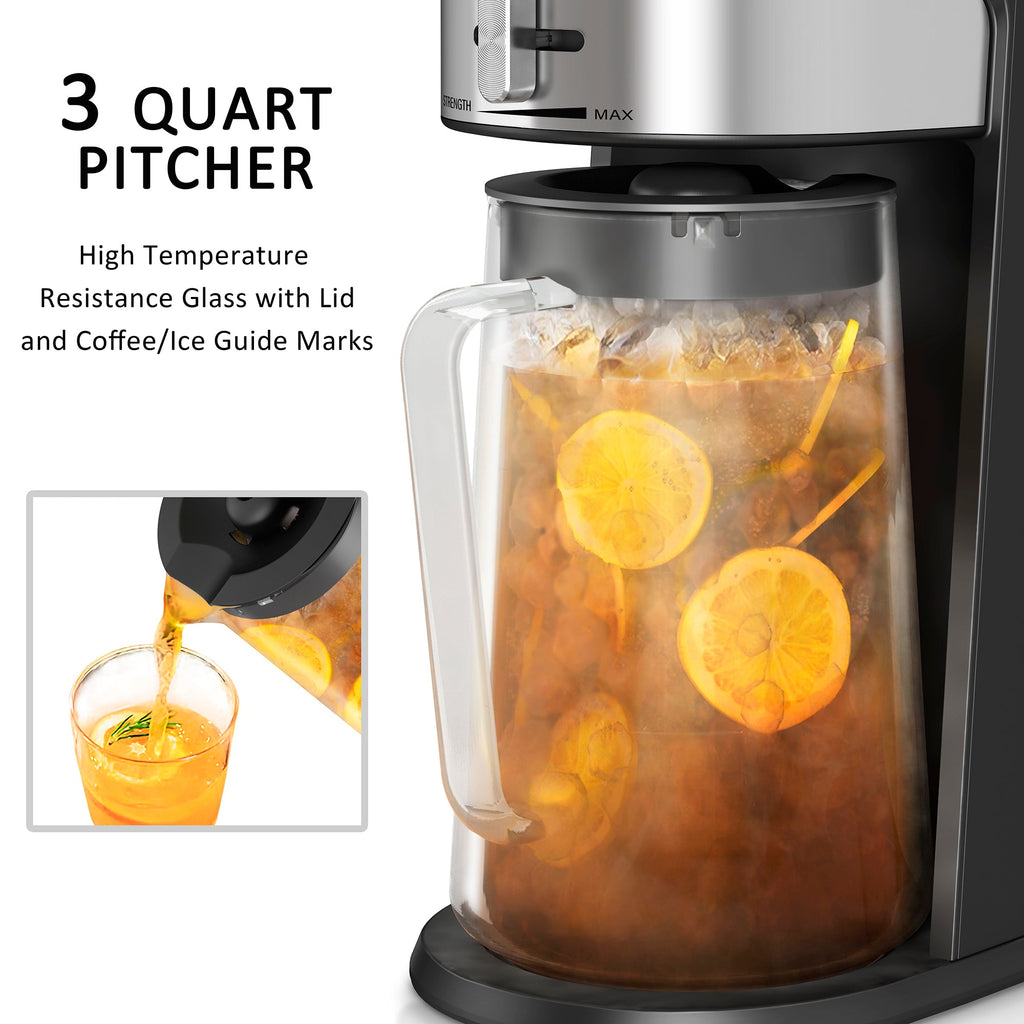 Wirsh Iced Coffee & Tea Maker with 3-Quart Pitcher
