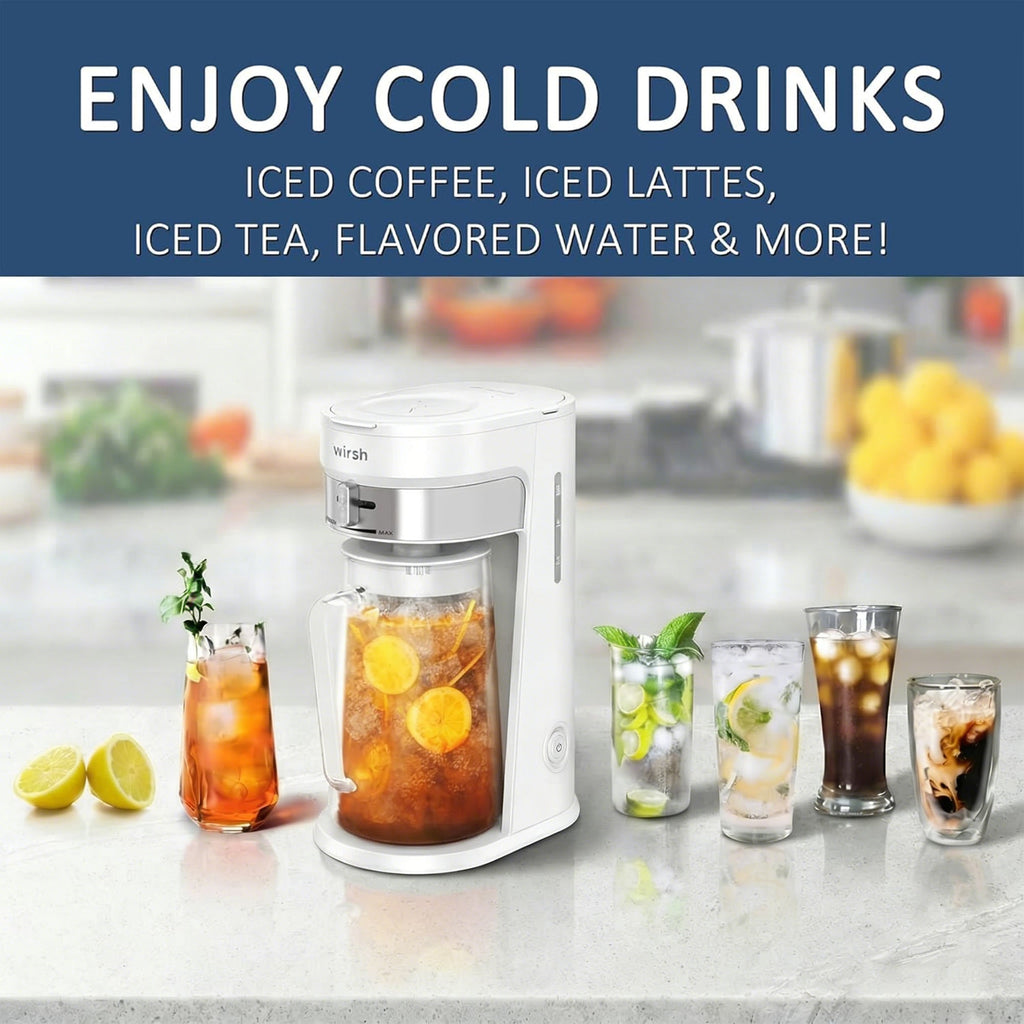 Wirsh Iced Coffee & Tea Maker with 3-Quart Pitcher